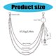 thumbnail image 3 of Multilayer Pants Chain Metallic Punk Skull Pendant Tassels Jeans Chain Decorative Chain Hiphop Jeans Chain Waist Jewelry, 3 of 4
