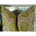 thumbnail image 2 of Plutus Tulip Handmade Throw Pillow-Color:Pink/Green,Size:12" x 20", 2 of 3