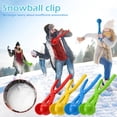 thumbnail image 2 of Blue Snowball Maker Clip Winter Outdoor Toy Snow Shape Mold Snowball Fight Game Kids Activity Snowman Builder Cold Weather Fun Random Color 0.26 Lb, 2 of 2