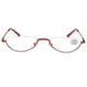 thumbnail image 1 of Gafas de lectura unisex de moda con montura superior de media altura y seda de pez, patas de resorte de resina HD de metal, 1 of 4