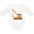 thumbnail image 3 of Inktastic Kids Construction Crane Boys or Girls Long Sleeve Baby Bodysuit, 3 of 5