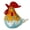 No. 1, variant on Yihuala Glass Rooster Sculpture Colored Glaze Animal Figurine Home Decors for Birthday Christmas Celebration