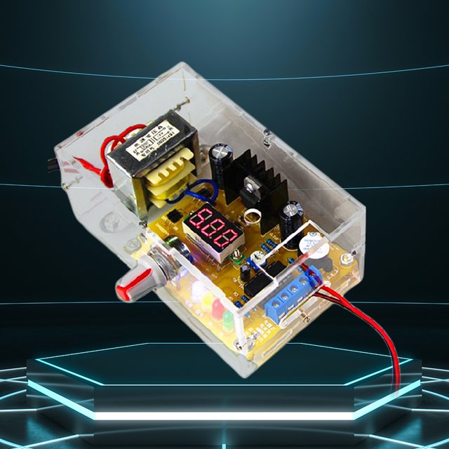 Kit De Placa De Alimentación LM317 Kit de placa de alimentación ajustable 1.2V-12V Regulador de voltaje Fuente de alimentación Kit de bricolaje