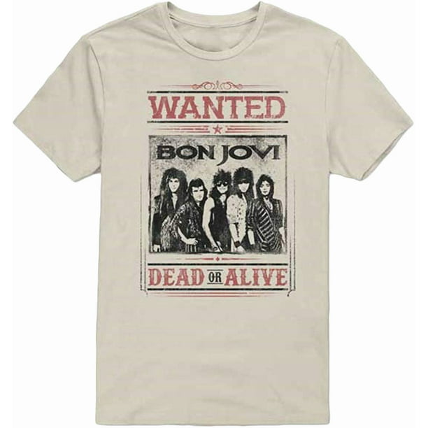 Bon Jovi Wanted Dead or Alive Adult T-Shirt - Walmart.com