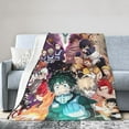 thumbnail image 2 of My Hero Academia Bed Blanket Air Conditioner Quilt Ultra Soft Flannel Blanket All Season Fuzzy Blanket Reversible Fluffy Plush Blanket 50"X40", 2 of 8
