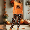 thumbnail image 3 of Lightweight Summer Pajamas Halloween 2 Piece Pumpkin Ghost Print Long Sleeve Jogger Pants Plus Size Sets Women's Sleepwear, 3 of 4