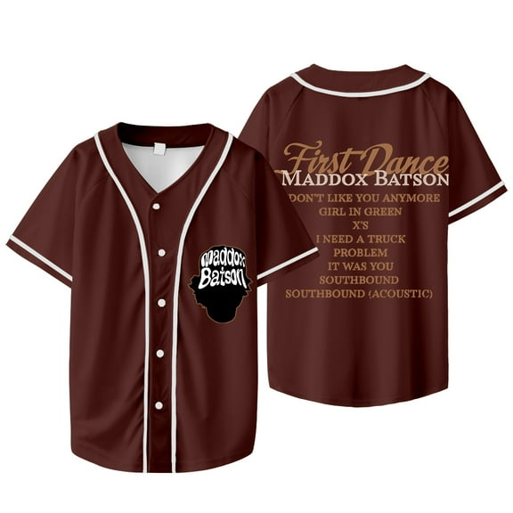 Maddox Batson Tracklist Baseball Jacket Tee First Dance Merch Summer Unisex Short Sleeve T-Shirts