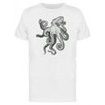 thumbnail image 1 of Cool Octopus Vintage Sketch T-Shirt Men -Image by Shutterstock, Male 3X-Large, 1 of 2