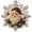 A, variant on Christmas Pearl Diamond Art Painting Suncatcher Kit,Christmas DIY Craft Pre-Assembled Metal Chain,Acrylic Round Board with Lace Edge,3D Mixed-Sized Pearl Beads Craft for Window Wall Decor
