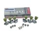 thumbnail image 4 of Teclas de afinación de guitarra Wilkinson Chrome con botón verde 3x3, 4 of 8
