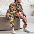 thumbnail image 7 of Yiaed Cute Pigs Sunflower Print Men’s Pajamas Set - Long Sleeve Button Down Sleep Shirt and Pajama Bottoms Sleepwear Set Mens Pjs Sets Men's Pajama Bottoms-XX-Large, 7 of 7
