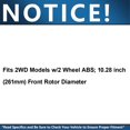 thumbnail image 4 of Detroit Axle - 6pc Front Disc Brake Rotors Ceramic Brakes Pads for Ford Ranger Mazda B2500 B3000 B4000, 4 of 7