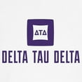 thumbnail image 3 of CafePress - Delta Tau Delta Purple Stacked Signature T Shirt - 100% Cotton Ringed T-Shirt, 3 of 4