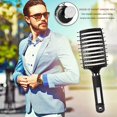 thumbnail image 3 of Detangle Hairbrush Curly Fluffy Comb Massage Brush Rribs Brush for Hairdresser, 3 of 8
