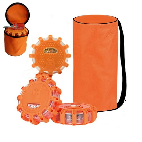 Camping Emergency Preparedness Waterproof Emergency Warning Lights & Beacons,Pack of 3