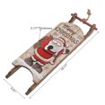 thumbnail image 2 of Merry Christmas Wooden Santa Sleigh Hanger, 2 of 4