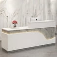 thumbnail image 4 of Pulpit Lectern Reception Desk Office Restaurant Tables Luxurious Pulpitos White Desk Bar Podium Stand Kassentisch Shop Furniture My Lux Decor Round, 4 of 34