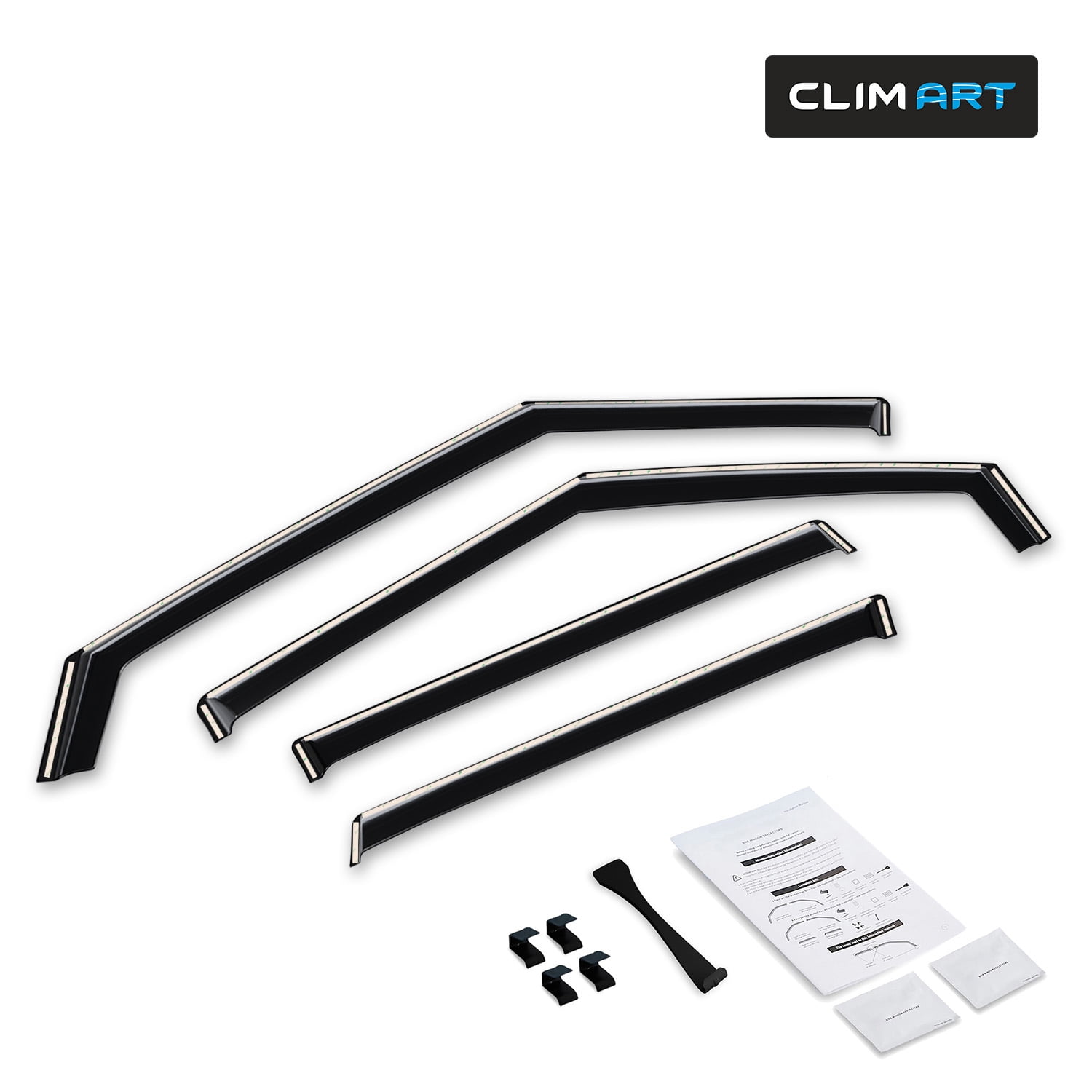 CLIM ART in-Channel Incredibly Durable Rain Guards for Mitsubishi Outlander 2022-2026, Original Window Deflectors, Vent Window Visors, Vent Deflector, 4 pcs. - 622479