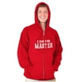 thumbnail image 5 of I Am The Master Dungeons Funny Gaming Zip Up Hoodie Men's Women's Brisco Brands L, 5 of 6