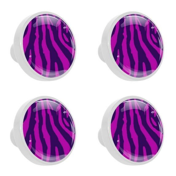 4 Pcs Tiger Skin Texture Knobs for Kitchen Cabinet Cupboard Dresser Bookcase Drawer Pulls Handles Round Home Decor