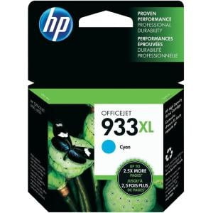 HP 933XL, (CN054AN) High Yield Cyan Original Ink Cartridge