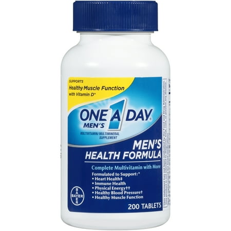 One A Day Men's Health Formula Multivitamin Tablets, 200 ct