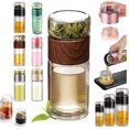 thumbnail image 1 of Infusifie Tea Infuser, Infusible Tea Maker, Tea Maker for Loose Leaf Tea, Light Portable Travel Tea Maker with Tea Filter, Portable Tea Water Separation Tea Cup (280ml,Wood), 1 of 1