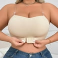 thumbnail image 2 of Strapless Push Up Bras for Women Front Closure Seamless No Underwire Comfortable Bandeau Tube Top Plus Size Everyday Wear, 2 of 2