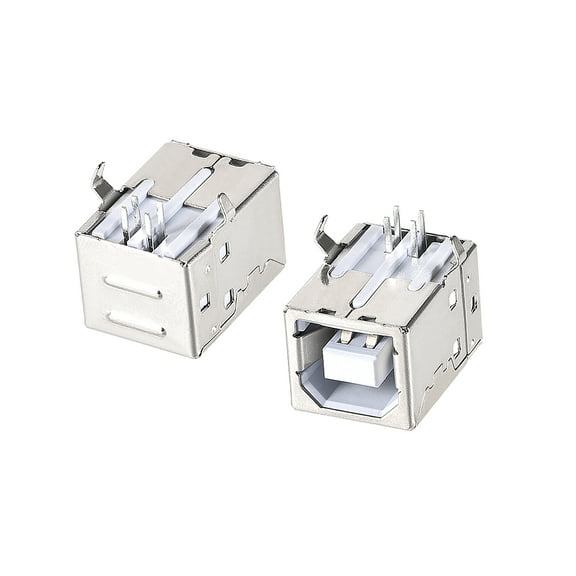 Uxcell 4-Pin DIP 90 Degree Right Angle 2.0 Type B Female PCB USB Port 30 Count