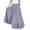 Blue, variant on Skirt Women's Plaid Print Skirt with Large Hem and High Waist Pocket Skirt Plaid Ankle Length Black XXXL