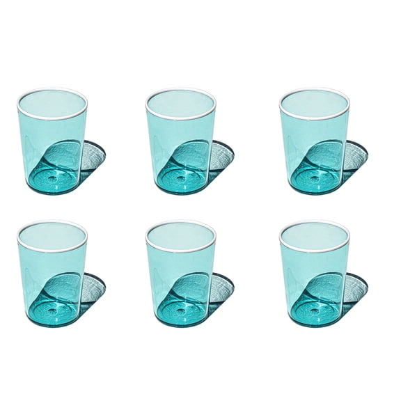 Contrast Acrylic Drinking Glass - Turquoise - 16.8 oz - Set of 6