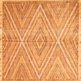 thumbnail image 1 of Ahgly Company Indoor Square Abstract Orange Contemporary Area Rugs, 7' Square, 1 of 1
