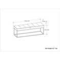 thumbnail image 3 of Simpli Home Candice 56 inch Wide Contemporary Modern Rectangle Ottoman Bench in Tan Genuine Leather, 3 of 7