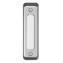 Heath Zenith Heath Zenith Satin Nickel Plastic Wired Push Doorbell Button