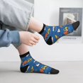thumbnail image 2 of Fuzoiu Construction Vehicles Print Adult Socks, Crew Moisture-wicking Socks, Unisex Cushion Crew Socks,Casual Sports Ankle Socks, 2 of 7