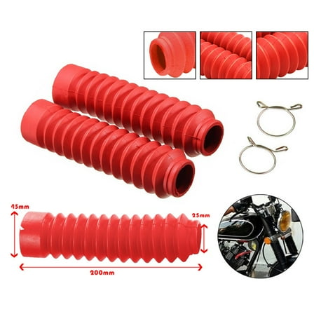 BAMILL Rubber Front Fork Motorcycle Shock Absorber Dust Cover For Honda XR100R CRF100F