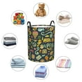 thumbnail image 6 of Kll Colorful Hippie Waterproof Foldable Laundry Hamper Bucket With Handles For Storage Bin,Kids Room,Home Organizer (Medium), 6 of 8