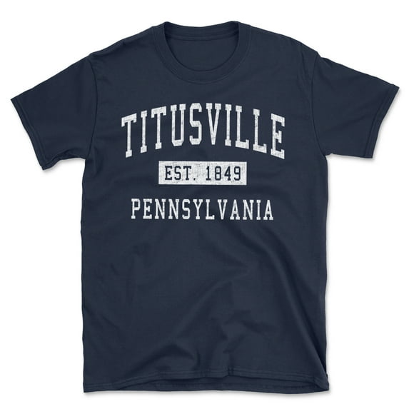 Titusville Pennsylvania Classic Established Men's Cotton T-Shirt