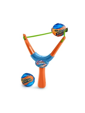 Nerf Super Soaker Storm Ball Sling and Soak by WowWee High Velocity Band and Soft Launch Cup Slingshot with 2 Water Absorbent Splash-on-Contact Storm Balls