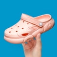 thumbnail image 5 of Boys Girls Garden Glogs Slide Sandals Kids Summer Water Shoes Slip On Clogs Indoor Outdoor Children Beach Pool Shoes(11-11.5 Years,Pink), 5 of 5