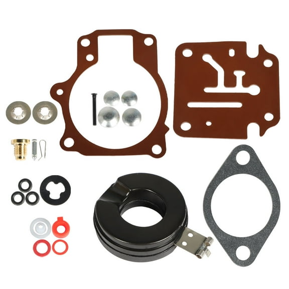 EPOTOOR Rebuild Kit Carb Repair Gasket Kit with Float Fit for 396701 392061 Johnson Evinrude 396701 20 25 28 30 40 45 48 50 60 70 HP Outboard Motors