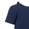 thumbnail image 2 of Special Needs Adaptive Clothing Jumpsuit For Adults, Short Sleeve Short Leg Bodysuit With Tube Access, Zip Back, XX Large, Navy, 2 of 6