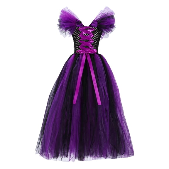 IVEYRTF Girls Dress Kids Mesh Princess Dress Kids Halloween Role Play and Party Dress Up Dress
