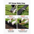 thumbnail image 5 of VEVOR Galvanized Steel Landscape Edging, 40 ft x 12 in Metal Edging for Landscaping with Gloves, Easy-to-Install Bendable Metal Strips, Heavy Duty Metal Garden Edge Border for Flower Bed,Yard Pathway, 5 of 9