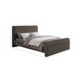 thumbnail image 3 of Meridian Furniture Stylus Brown Boucle Fabric Full Bed, 3 of 8