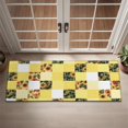 thumbnail image 2 of Yellow White Checker Sunflower Pattern Door Rugs,Washable Non Slip Door Mats Indoor,Decorative Door Mats,Entry Mat Indoor for Entrance,Bedroom,Kitchen,Bathroom,16"x47", 2 of 6