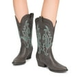 thumbnail image 7 of DREAM PAIRS Women's Western Cowboy Cowgirl Boots Square Toe Embroidery Mid Calf Booties, 7 of 7