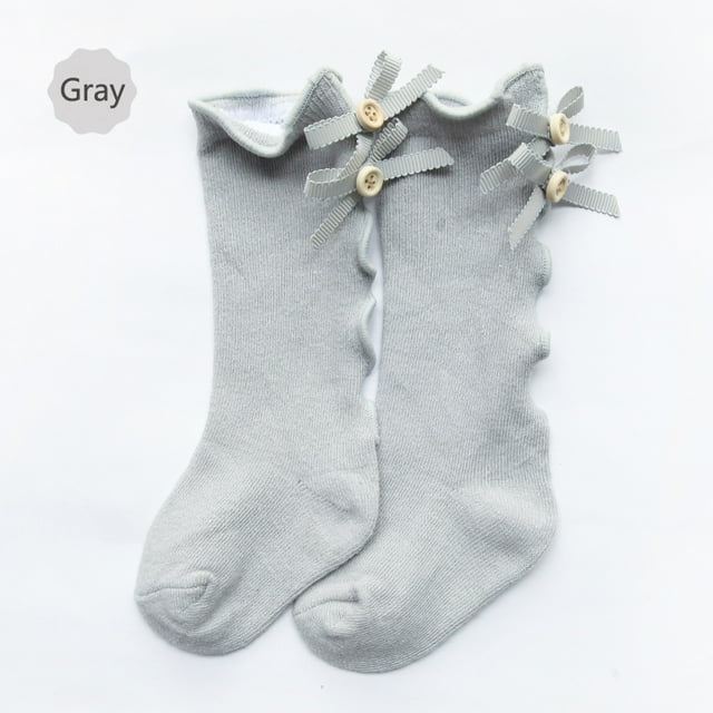 ITFABS Baby Mid Tube Socks Knee High Stylish Ruffled Soft and Breathable Stockings