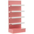 thumbnail image 1 of Miniature Supermarket Goods Shelf Dollhouse Furniture Model for Doll House Interior Made of Abs Pink Material 1Set, 1 of 3