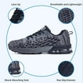 thumbnail image 4 of GOOBON Mens Running Shoes Tennis Shoes Non Slip Air Cushion Athletic Sneakers Breathable Fashion Walking Sneakers for Workout Jogging, 4 of 7